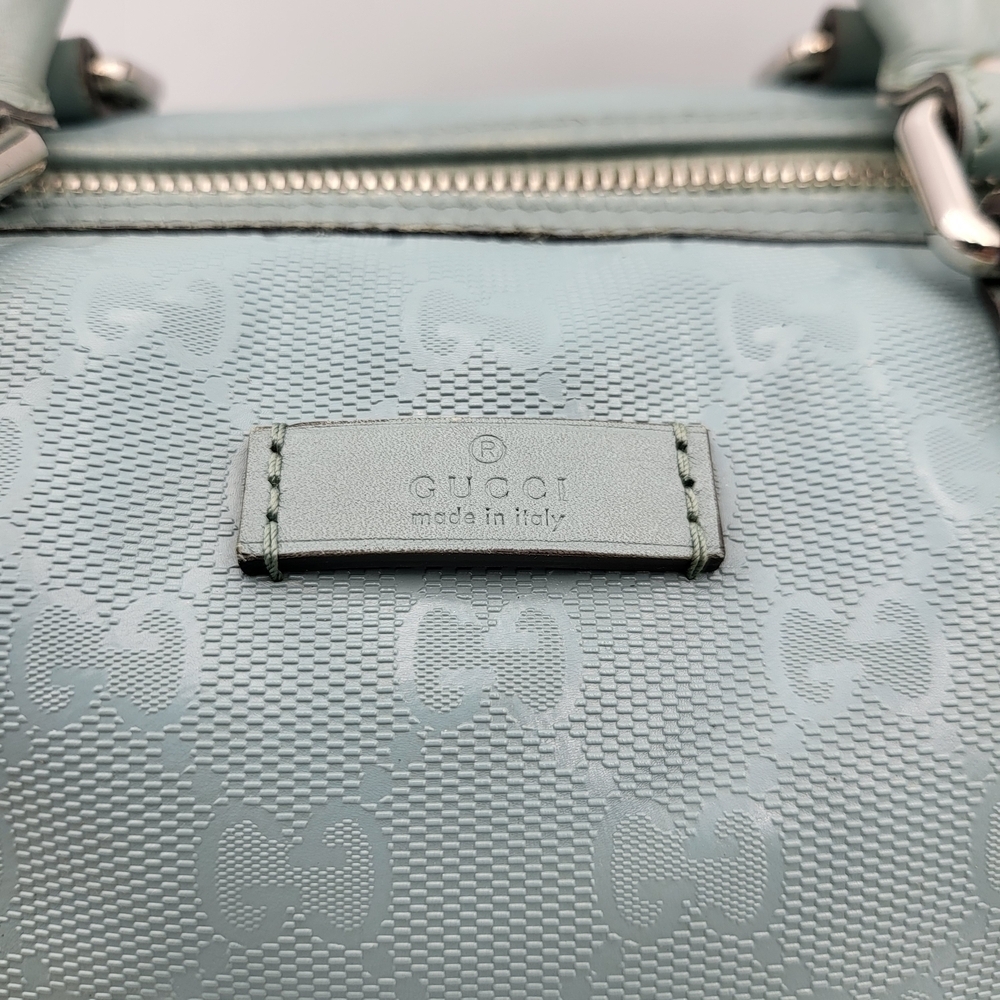 GUCCI Joy Medium GG Imprime Boston 30 Bag Light Blue..Authentic...!!! - Picture 3 of 16